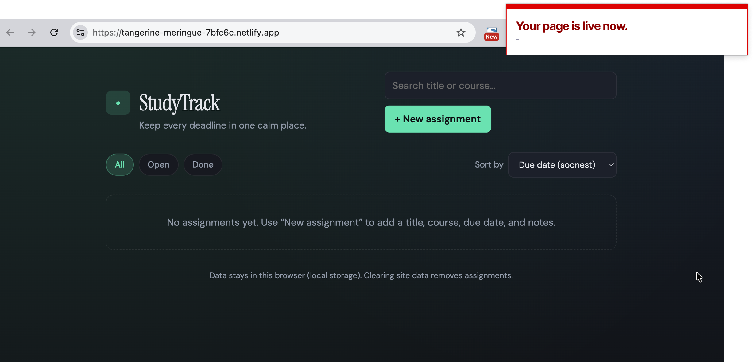 Publish to Netlify step 4